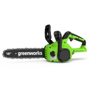 Greenworks Цепная пила аккумуляторная GD24CS30, 24V, 30см, бесщеточная, с АКБ 4 АЧ и ЗУ [2007007UB]