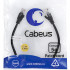 Cabeus PC-UTP-RJ45-Cat.5e-0.3m-BK-LSZH Патч-корд U/UTP, категория 5е, 2xRJ45/8p8c, неэкранированный, черный, LSZH, 0.3м