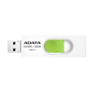 Флеш Диск A-DATA 32GB <AUV320-32G-RWHGN> UV320, USB 3.2, белый/зеленый