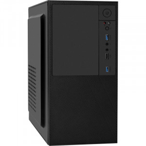 Exegate EX298005RUS Корпус Minitower BAA-308U2-AAA350 (mATX, БП AAA350 с вент. 8см, 1*USB+2*USB3.0, HD Audio, черный)