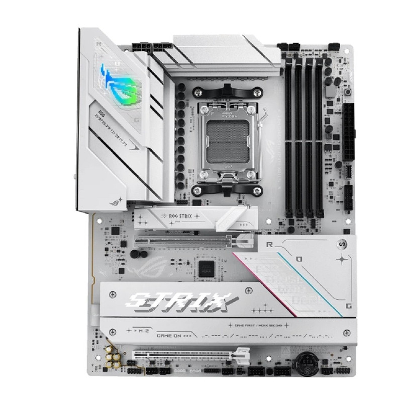 ASUS ROG STRIX B850-A GAMING WIFI (Socket AM5, ATX, 4xDDR5(256GB), DP/HDMI, 1xPCIe 5.0x16/1xPCIe 4.0x16, 1xLAN (2.5GbE), Wi-Fi 7, BT, 2xSATA 6Gb/s, 4xM.2, 2xType-C, 6xUSB 3.2, 2xUSB 2.0)