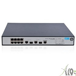 HP JG537A HP 1910-8-PoE+ Switch(Web-managed, 8*10/100 PoE+, 90W, 2 dual SFP, static routing, 19")