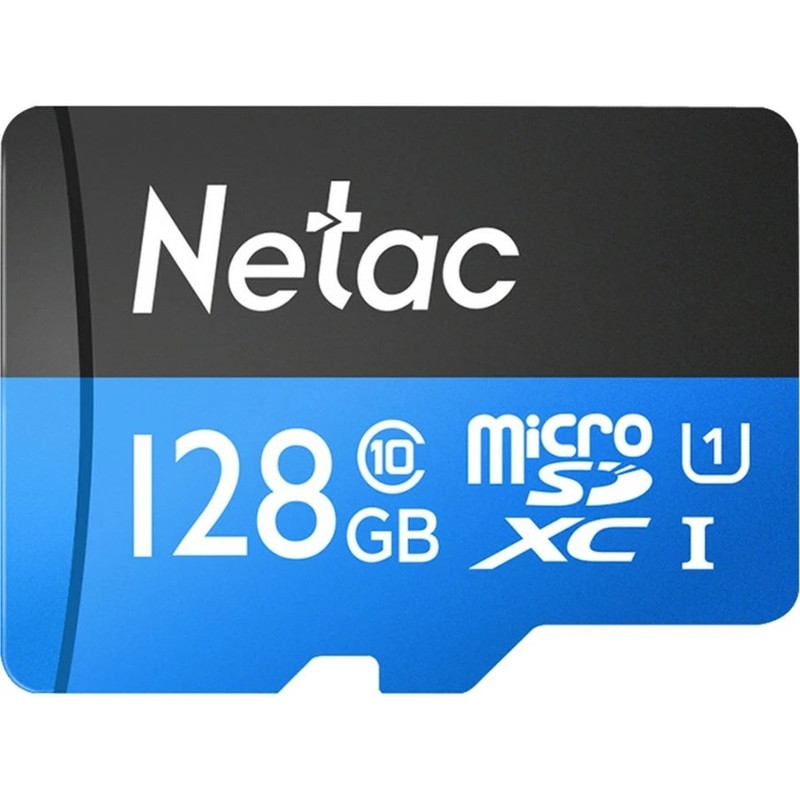 Micro SecureDigital 128GB Netac microSDXC Class10  NT02P500STN-128G-S P500 w/o adapter