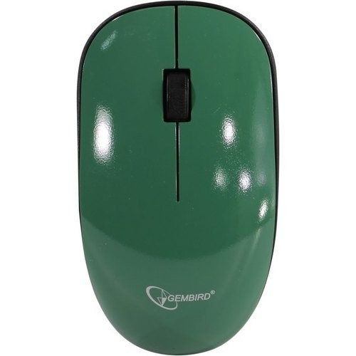 Gembird MUSW-111-GRN {Мышь беспроводная, зелёный, 2кн.+колесо-кнопка, 1200DPI, 2.4ГГц}