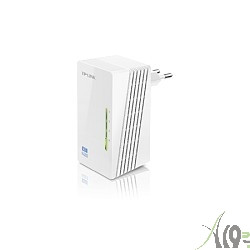 TP-Link TL-WPA4220 300Mbps Wireless AV500 Powerline Extender, 500Mbps Powerline Datarate, 2 10/100Mbps Fast Ethernet ports, HomePlug AV, Plug and Play, WiFi Clone, Single Pack