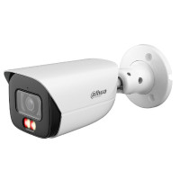 DAHUA DH-IPC-HFW3249EP-AS-IL-0280B Уличная цилиндрическая IP-видеокамера 2Мп, 1/2.9” CMOS, объектив 2.8мм, видеоаналитика, микрофон, ИК 50м, LED 50м, IP67, металл