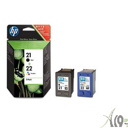 HP SD367AE Картридж №21/22, Black & Color {DJ 3920/3940, Black & Color (Combo pack)}