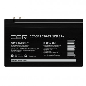 CBR Аккумуляторная VRLA батарея CBT-GP1290-F2 (12В 9Ач), клеммы F2