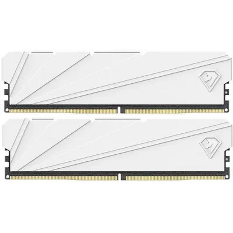 Модуль памяти DDR4 Netac Shadow II 16GB 3200MHz CL16 1.35V / NTSSD4P32DP-16W / White / with radiator