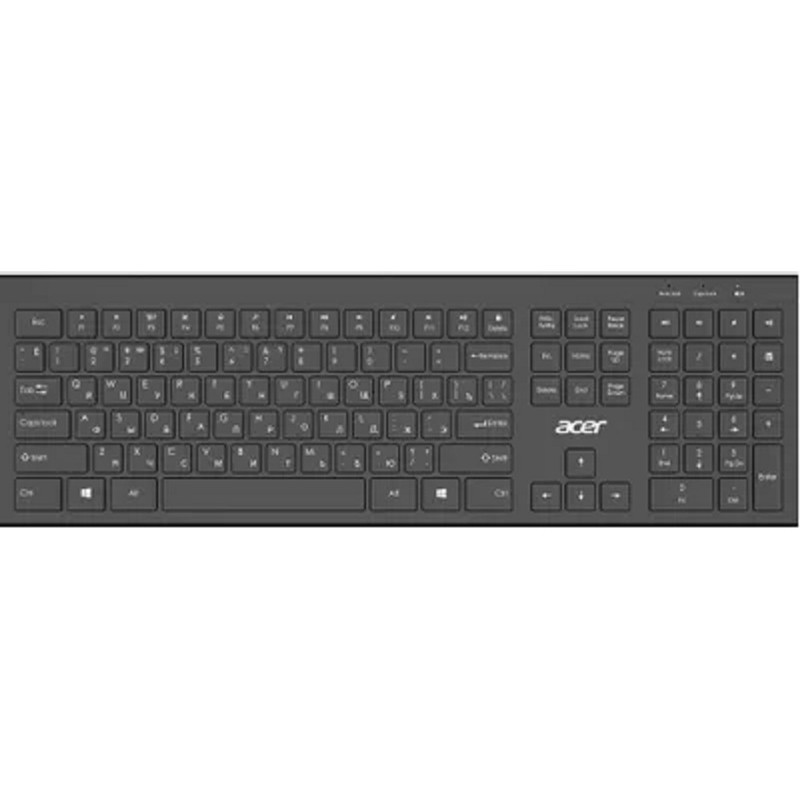 Клавиатура Acer OKR300,  USB, Радиоканал, черный [zl.kbdee.014]