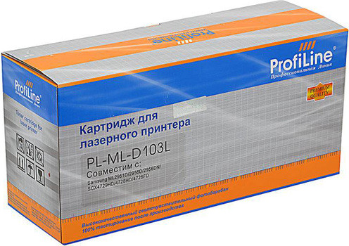 MLT-D103L Картридж для принтеров Samsung ML-2950ND/ML-2955ND/ML-2955DW, Samsung SCX-4728FD/SCX-4729FD/SCX-4729FW 2500 копий ProfiLine