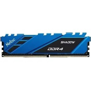 Память DIMM DDR4 8Gb PC28800 3600Mhz Netac Shadow Blue с радиатором (NTSDD4P36SP-08B)