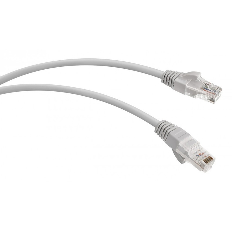 WRline Патч-корд U/UTP, категория 5е, 2xRJ45, неэкранированный, серый, LSZH, 3м (WR-PC-RJ45-UTP-5E-3-GY)