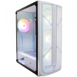 1STPLAYER FIREBASE X4 White / ATX, TG / 4x120mm LED fans inc. / X4-WH-4F1-W