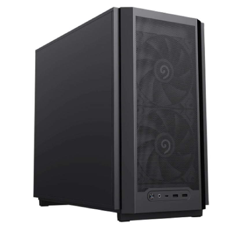 GameMax Корпус F36 Dark без БП (Midi Tower, ATX, Графит, 1*USB Type-C, 3*120мм)