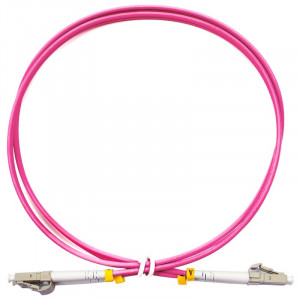 Cabeus FOP-50-OM4-LC-LC-0,5m Шнур оптический duplex LC-LC 50/125 mm OM4 0,5м LSZH