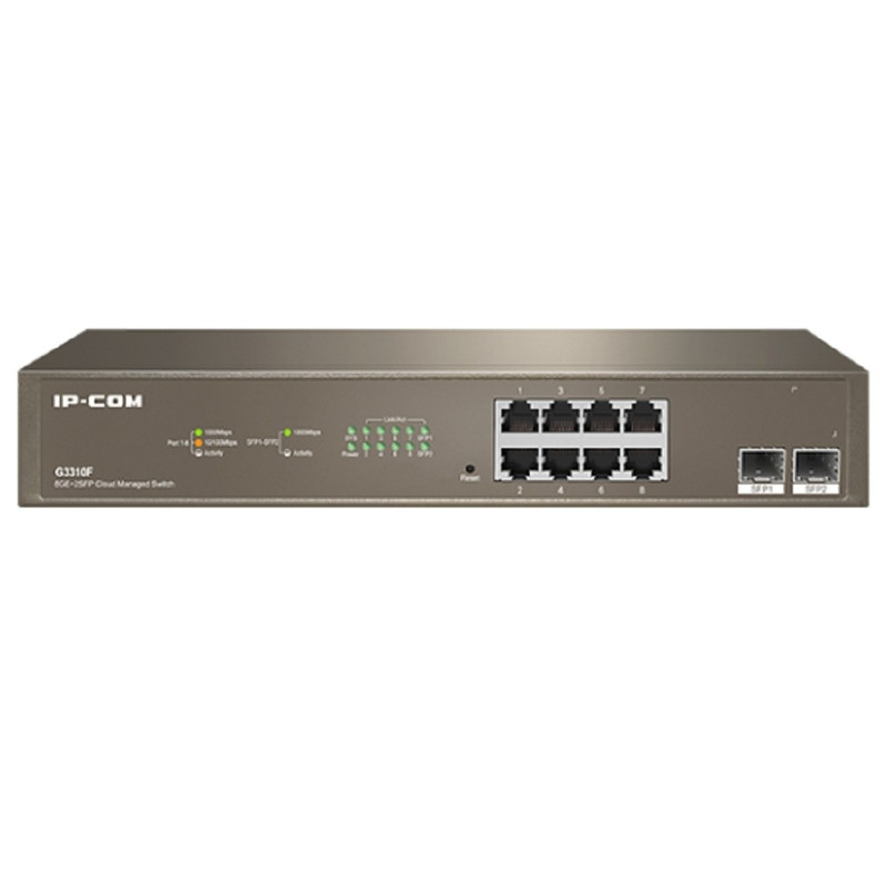 IP-COM G3310F Коммутатор 8x10/100/1000Base-T+ 2x1000Base-X SFP