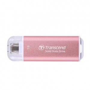 Флеш-накопитель/ Transcend External SSD ESD300C 512GB, Type C, 10Gbps (3.2 Gen2), R/W 1050/950MB/s, 60.1x20x7.8 mm, 9g, Pink