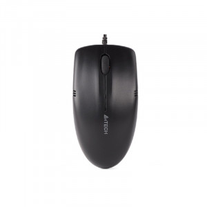 Мышь проводная A4Tech OP-530NUS black (оптическая, silent, USB, 2but, 1200dpi) (OP-530NUS)