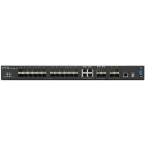 ZYXEL XGS4600-32F-ZZ0102F L3 коммутатор ZYXEL XGS4600-32F, 24xSFP, 4xCombo (SFP/RJ-45), 4xSFP+, стекируемый (до 4), 2 источника питания AC
