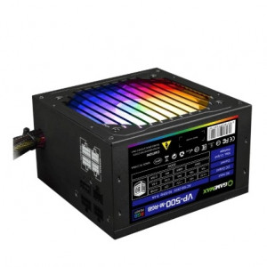 GameMax Блок питания ATX 500W VP-500-RGB-MODULAR 80+, Ultra quiet