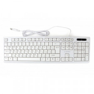 Клавиатура Gembird KB-8355U,{USB,белый, 104 клавиши, кабель 1,5м}					