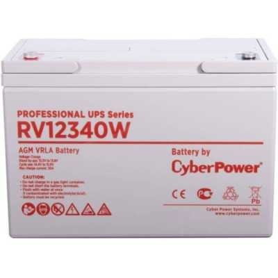 CyberPower Аккумуляторная батарея RV 12340W (12В/93 Ач), клемма М6, ДхШхВ 305х168х208мм, вес 31,1кг, срок службы 10 лет