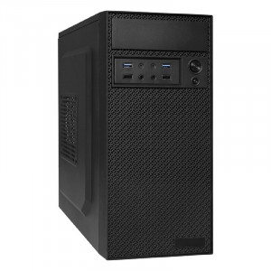 Exegate EX299140RUS Корпус Minitower ExeGate BAA-109U2-UNS400 (mATX, БП UNS400 с вент. 12см, 2*USB+2*USB3.0, аудио, черный)