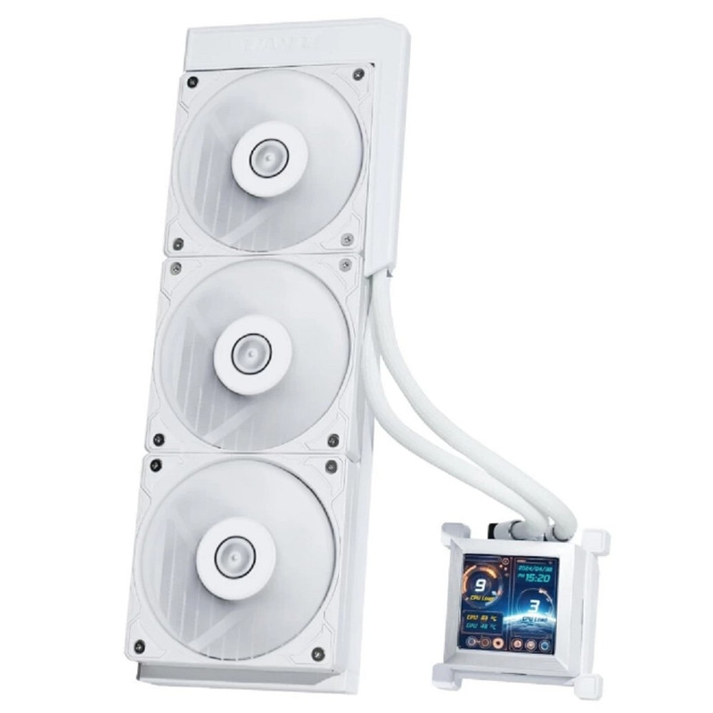Lian Li Система водяного охлаждения HydroShift LCD 360S (HSLCD36SW  White) / 3x120mm PWM Fans / G89.GHSLCD36SW.R0