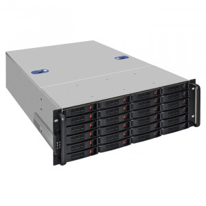 Exegate EX292552RUS Серверный корпус ExeGate Pro 4U660-HS24 <RM 19", высота 4U, глубина 660, БП 600ADS, 24xHotSwap, USB>
