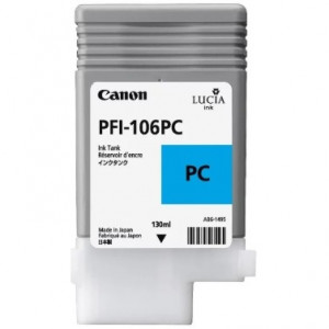 Картридж струйный Canon PFI-106PC 6625B001 фото голубой для Canon iPF6300S/6400/6450