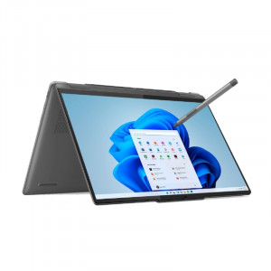 Lenovo Yoga 7 2-in-1 14AHP9 [83DK006SRK] Grey 14" {(1920x1200 Touch Ryzen 5 8640HS(3.5Ghz)/16384Mb/1024SSDGb/noDVD/Int:AMD Radeon 760M//Win11H/ Pen}