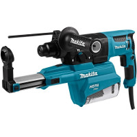 Makita HR2652 Перфоратор SDS-Plus [HR2652] { SDS+,800Вт,3реж,2.9Дж,0-4600у\м,3.0кг,чем,комплект д\сбора пыли с фильтром HEPA }