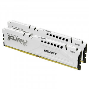 Kingston 64GB 5200MT/s DDR5 CL40 DIMM (Kit of 2) FURY Beast White XMP KF552C40BWK2-64