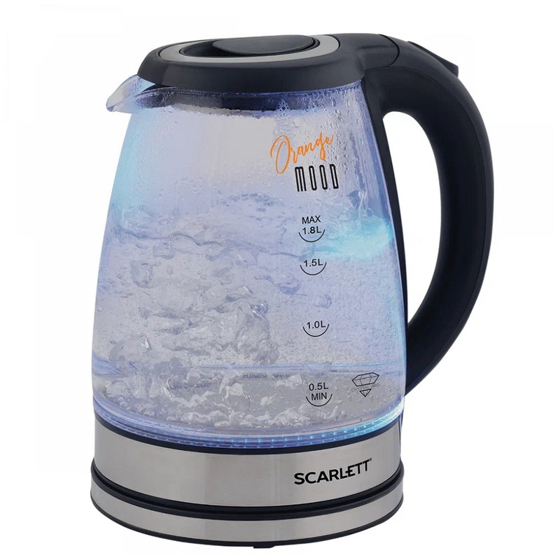 Scarlett SC-EK27G36 Чайник электрический, 1.8л., 1800Вт, черный Scarlett SC-EK27G36 Чайник электрический, 1.8л., 1800Вт, черный