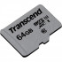 Micro SecureDigital 64Gb Transcend Class 10 TS64GUSD300S {MicroSDXC Class 10 UHS-I U1}