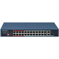 Коммутатор неуправляемый HIKVISION DS-3E0326P-E/M(C) (L2) 25x100Мбит/с 1SFP 24PoE 230W