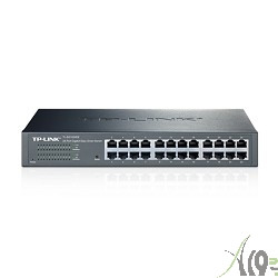 TP-Link TL-SG1024DE 24-Port Gigabit Easy Smart Switch, 24 10/100/100Mbps RJ45 ports,  MTU/Port/Tag-based VLAN, QoS, IGMP Snooping