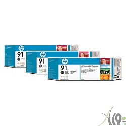 C9481A Тройная упаковка картриджей HP 91 с черными фоточернилами, 3х 775 ml  Multipack
