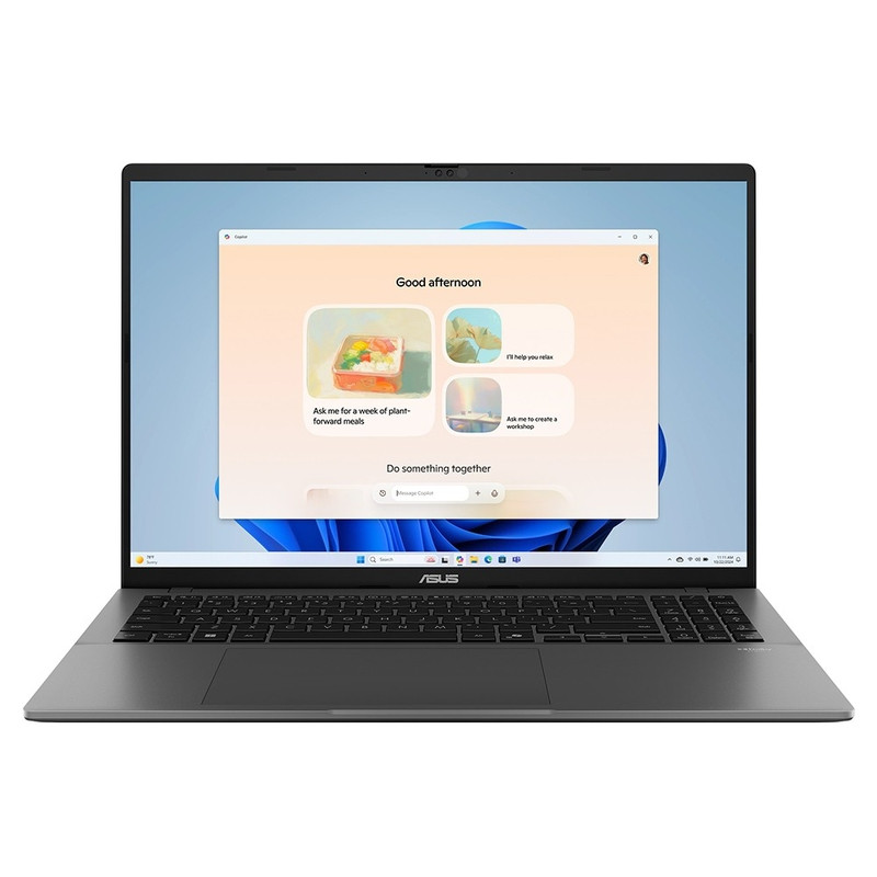 ASUS Vivobook S16 S3607CA-SH136 [90NB16I2-M00A40] Matte Gray 16" {OLED Ultra 7 255H(2Ghz)/32768Mb/1024PCISSDGb/noOS}