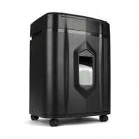 ГЕЛЕОС Уничтожитель документов  АП20-5,   DIN P-5 (5 ур-нь секр.), фрагмент 1,9х12мм,   АВТОПОДАЧА 131 лист  (70г/м2), пл.карты/скрепки/скобы, 20 литра    