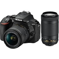 Nikon D5600 черный {24.2Mpix 18-55 VR AF-P 70-300 VR AF-P 3" 1080p Full HD SDXC Li-ion}