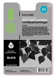 CACTUS 51645 Картридж (CS-51645) №45 (черный) для DeskJet 710c/720c/722c/815c