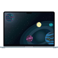 Apple MacBook Air 15-inch 2025 [MC7D4ZA/A] (КЛАВ.РУС.ГРАВ.) Sky Blue 15.3" Liquid Retina {(2880x1864) M4 10C CPU 10C GPU/24GB/512GB SSD/рекоменд.переходник 1979059/1991284} (A3241)