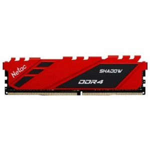 Память DIMM DDR4 8Gb PC21300 2666MHz CL19 Netac Shadow red 1.2V (NTSDD4P26SP-08R)