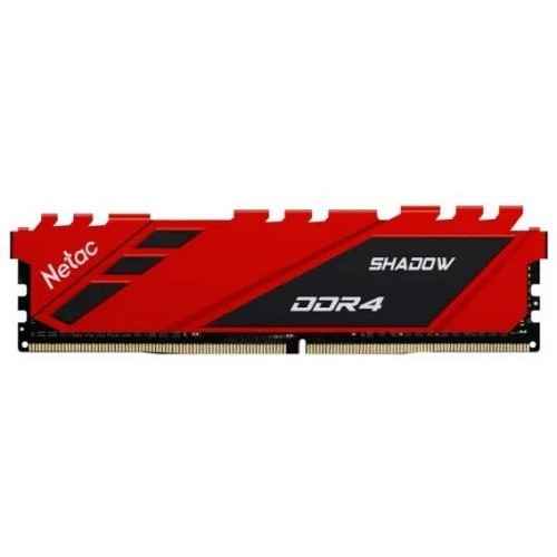 Память DIMM DDR4 8Gb PC21300 2666MHz CL19 Netac Shadow red 1.2V (NTSDD4P26SP-08R)