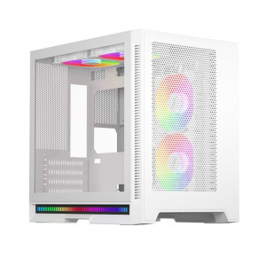 1STPLAYER STEAM PUNK SP6 White / mATX, TG / SP6-G-WH