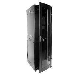 ЦМО! Шкаф телеком. напольный ПРОФ универсальный 42U (600x800) дверь стекло, чёрный, в сборе (ШТК-МП-42.6.8-1ААА-9005) 