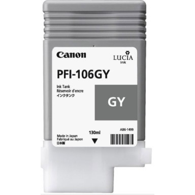 Картридж струйный Canon PFI-106 GY 6630B001 серый для Canon для iPF6300S/6400/6450