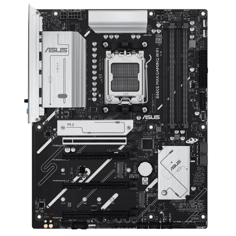 ASUS B650E MAX GAMING WIFI (Socket AM5, ATX, 4xDDR5(256GB), DP/HDMI, 1xPCIe 5.0x16/1xPCIe 4.0x16/2xPCIe 3.0x16, 2,5xLAN, 4xSATA 6Gb/s, 3xM.2, 1 x Thunderbolt, WiFi 6E, 1xType-С, 5xUSB 3.2, 2xUSB 2.0)